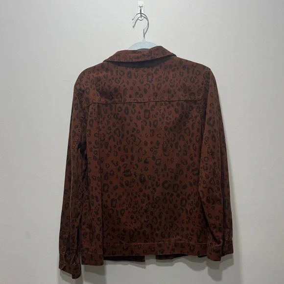 Universal Thread Rust Leopard Print Jacket - Picture 3 of 3